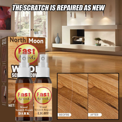 Fix It Wood Scratch Repair Spray - Instantly conceal scratches, nicks, and discoloration on wood furniture, floors, and more