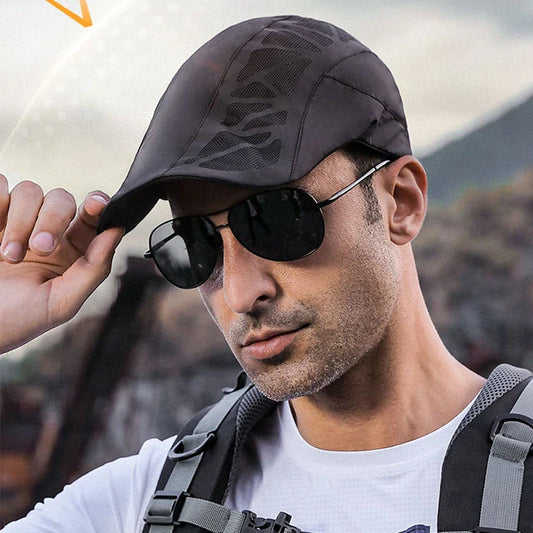 Breathable mesh summer beret cap in various colors, offering comfort and sun protection for outdoor activities