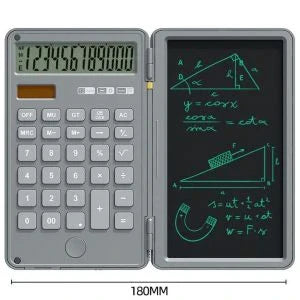 Sleek and portable calculator tablet with 12-bit display, versatile for office and travel use