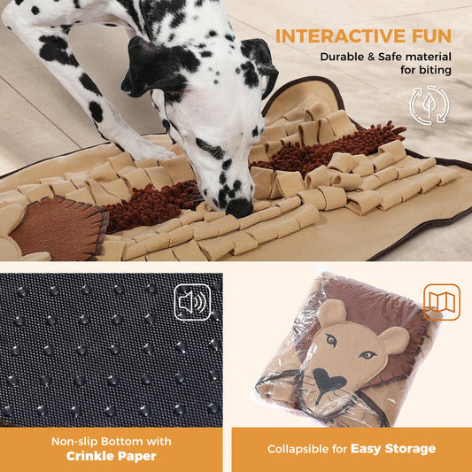 Interactive Dog Snuffle Mat - Engage Your Dog's Senses with This Durable, Non-Slip Feeding Pad