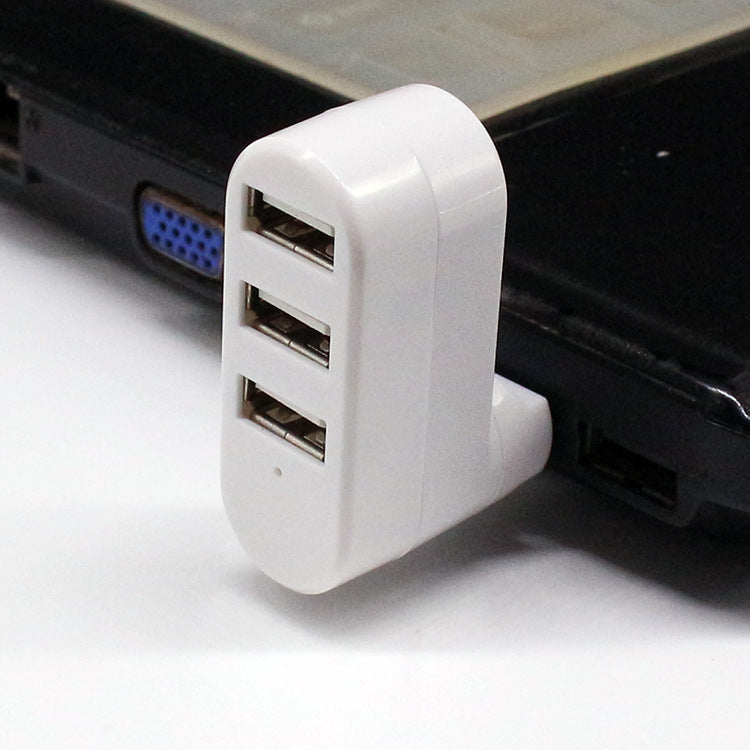 USB splitter hub with multi-interface USB 2.0 high-speed expansion ports, available in black or white spin colour options for adding connectivity to computers and laptops.