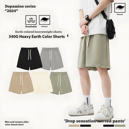 Cotton denim loose-fit casual pants for baby boys and girls in summer colours