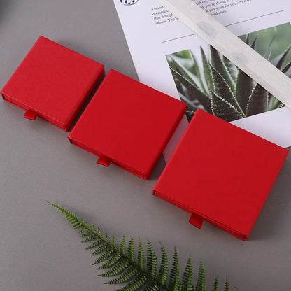 Drawer jewelry box for necklace and bracelet storage in various colors and sizes