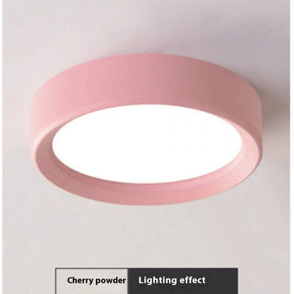 Ultra-thin 1.5cm LED surface mounted downlight in black shell with adjustable colour temperature lighting