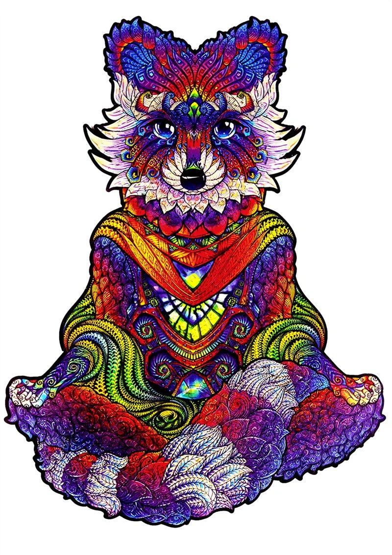 Colorful animal-shaped wooden jigsaw puzzles for kids, educational and fun