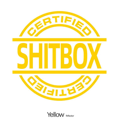 13x12cm vinyl car sticker in assorted colours including black, white, silver, gold, red, blue, green, yellow, glitter, and multicolour options