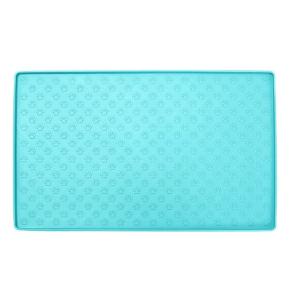 Waterproof silicone pet mat for dogs and cats, easy to clean and durable.