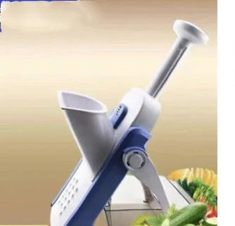 Multifunctional vegetable cutter with safety design and 30+ slicing options