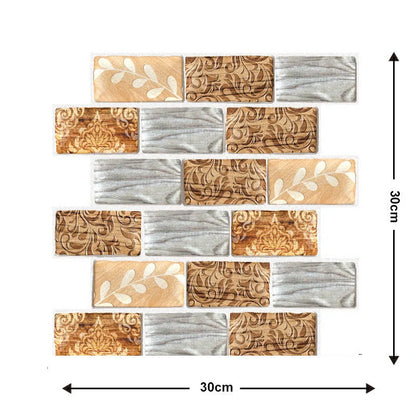 Brick wallpaper self-adhesive sticker for kitchen and bathroom walls, moisture-proof and oil-proof