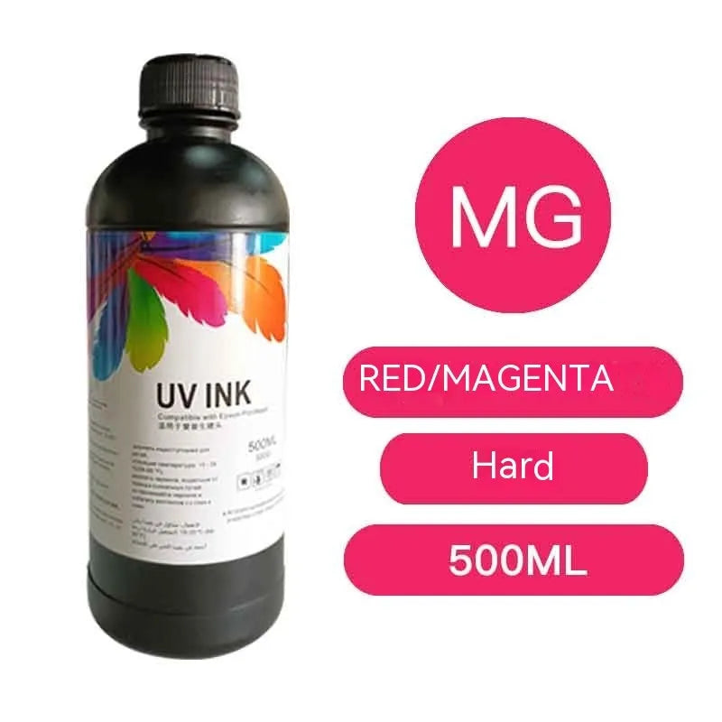 500ml bottle of Epson UV ink for XP600 and TX800 printers in eight colours