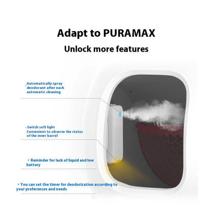 Xiaopei smart pet odour removal machine with external bracket and purification liquid bottles
