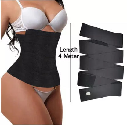 Adjustable waist training belt in polyester for effective body sculpting