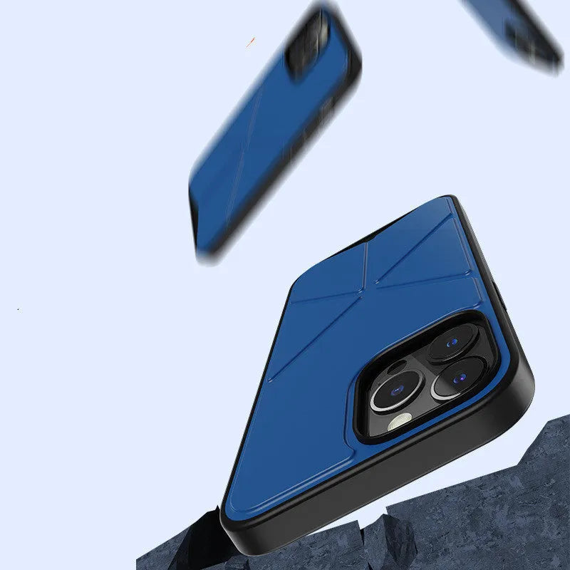 TPU back cover phone case for iPhone 13 series in black and blue colour options