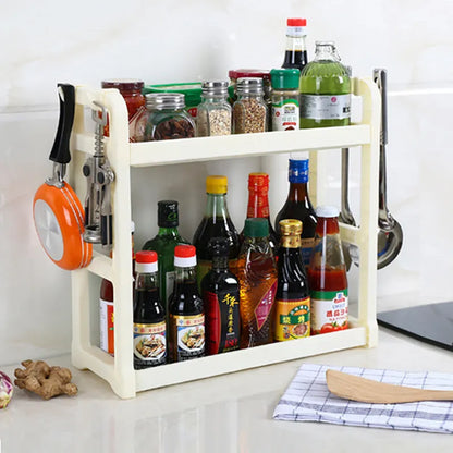 Foldable PP plastic kitchen storage shelving unit in multilayer design for organisation