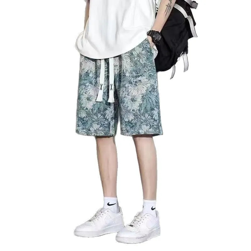 Men's fifth pants shorts in Bear colour design, showing above-knee length and casual fit.