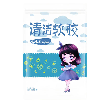 Car cleaning soft gel for removing dust from air vents and narrow dashboard gaps