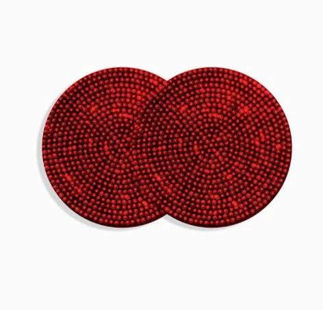 Universal Anti-Slip Silicone Cup Holder Insert with Crystal Rhinestones for Cars