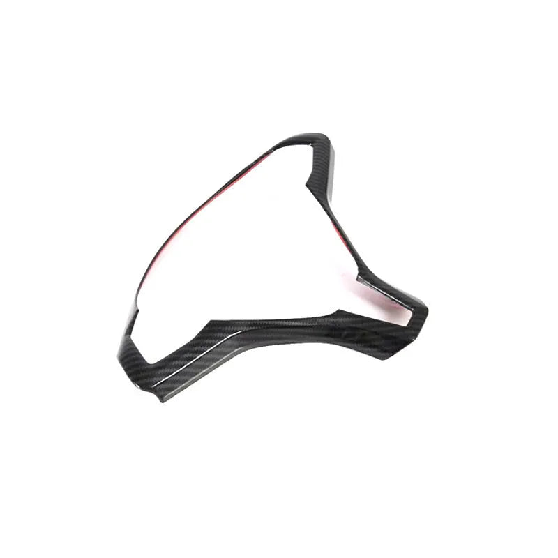 Tesla Model S steering wheel decorative trim in carbon fibre black finish