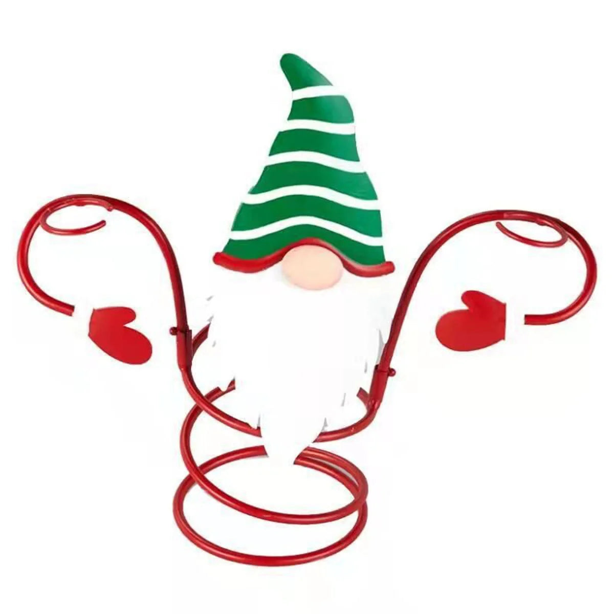 Christmas wine glass holder with removable arms and festive design, perfect for holiday decor