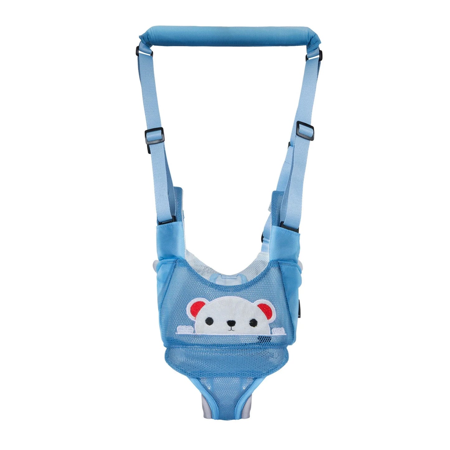 Hands-free baby walking assistant with multiple color options, featuring a comfortable and adjustable design to support your child's first steps.