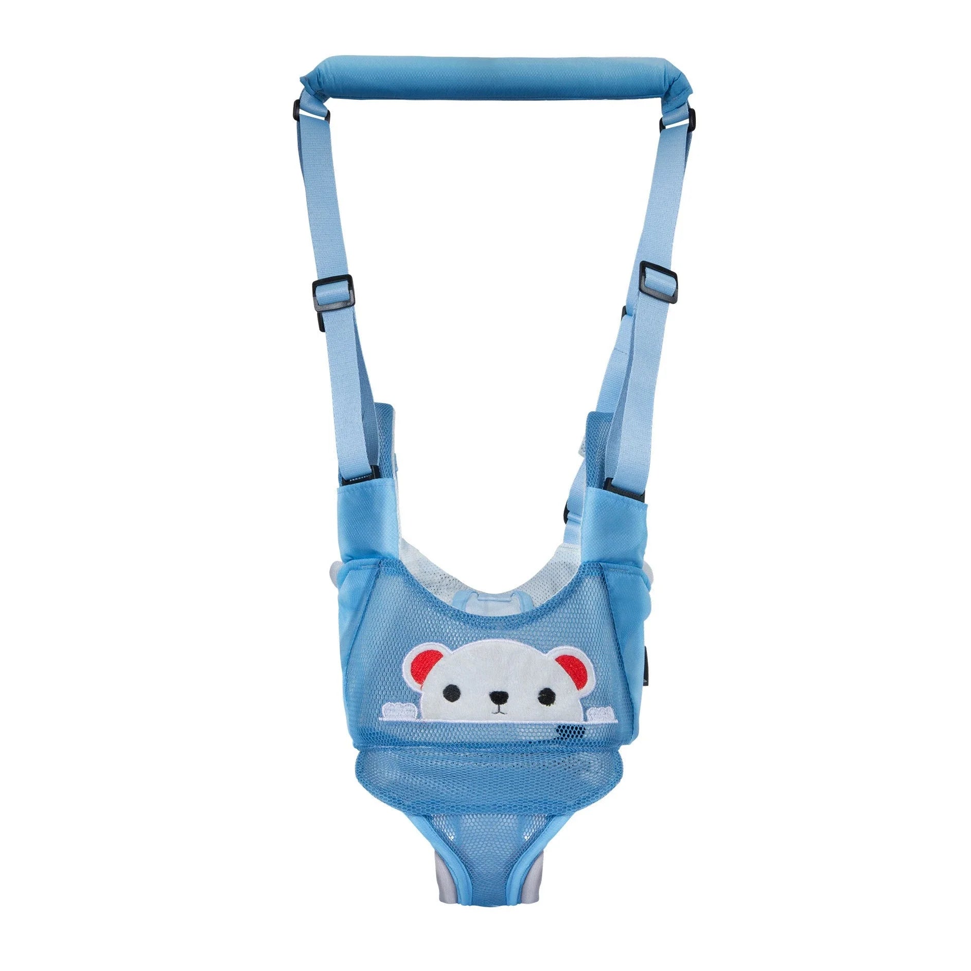 Hands-free baby walking assistant with multiple color options, featuring a comfortable and adjustable design to support your child's first steps.