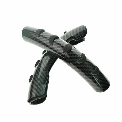 Carbon fibre black steering wheel anti-skid sleeve for 38cm diameter wheels in car interior