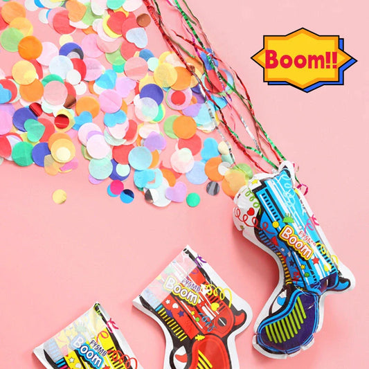 Handheld automatic inflatable spray balloon for parties with confetti