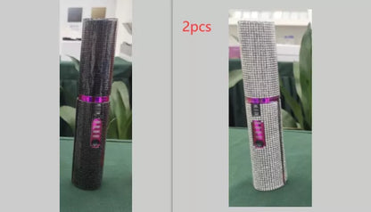 2-In-1 Electric USB Hair Straightening Brush with ceramic coating for healthy styling