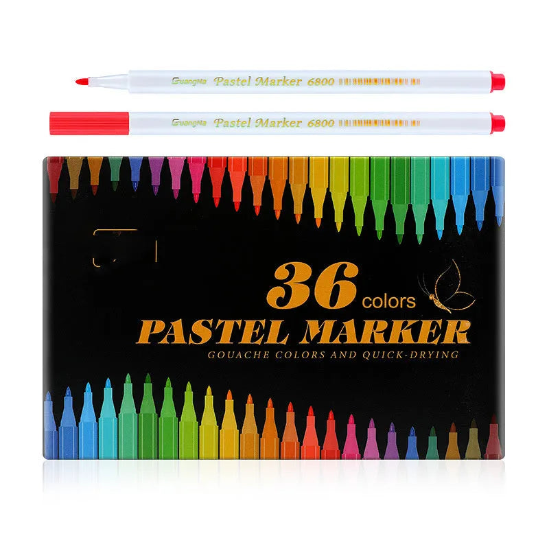 Hand pen body painting DIY graffiti set with 16.5cm plastic pens in a colour box