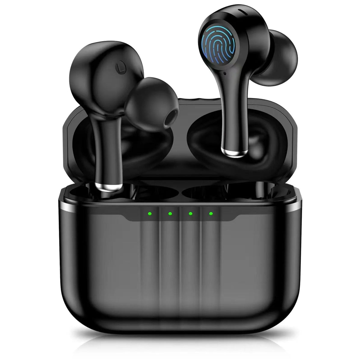 In-ear ENC noise reduction sports earphones in black and white, waterproof, 4-8 hour battery, ABS material, for running and gym use