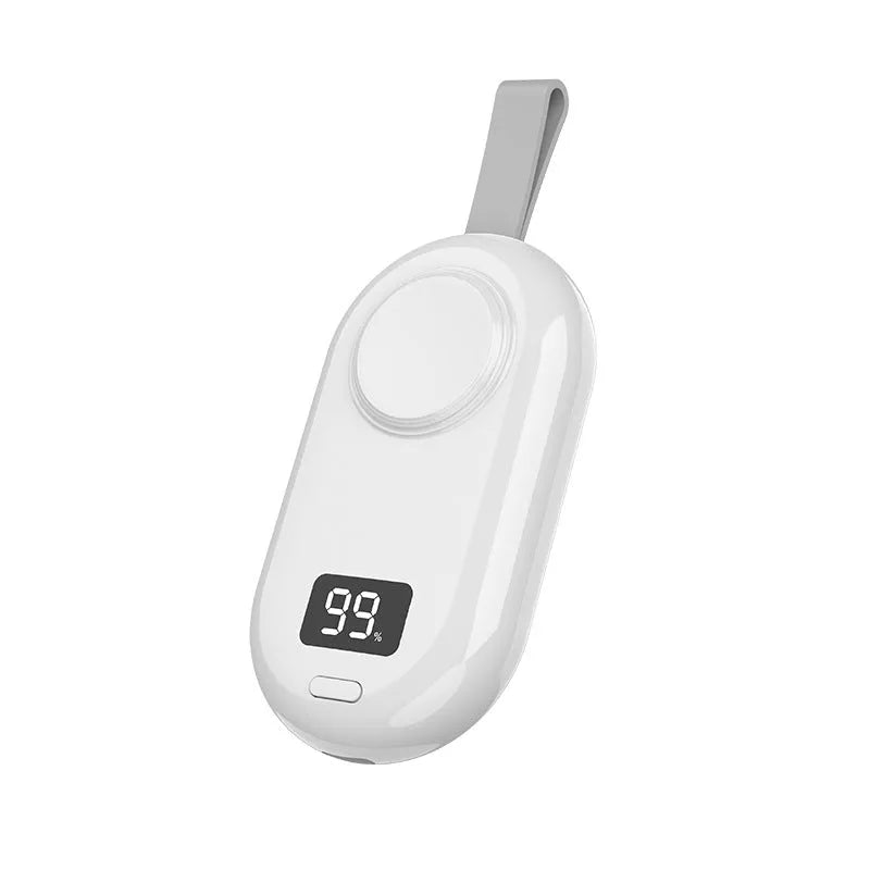 V5 watch wireless power bank with 121.5x49.5x20.2mm ABS plastic case and Type-C port