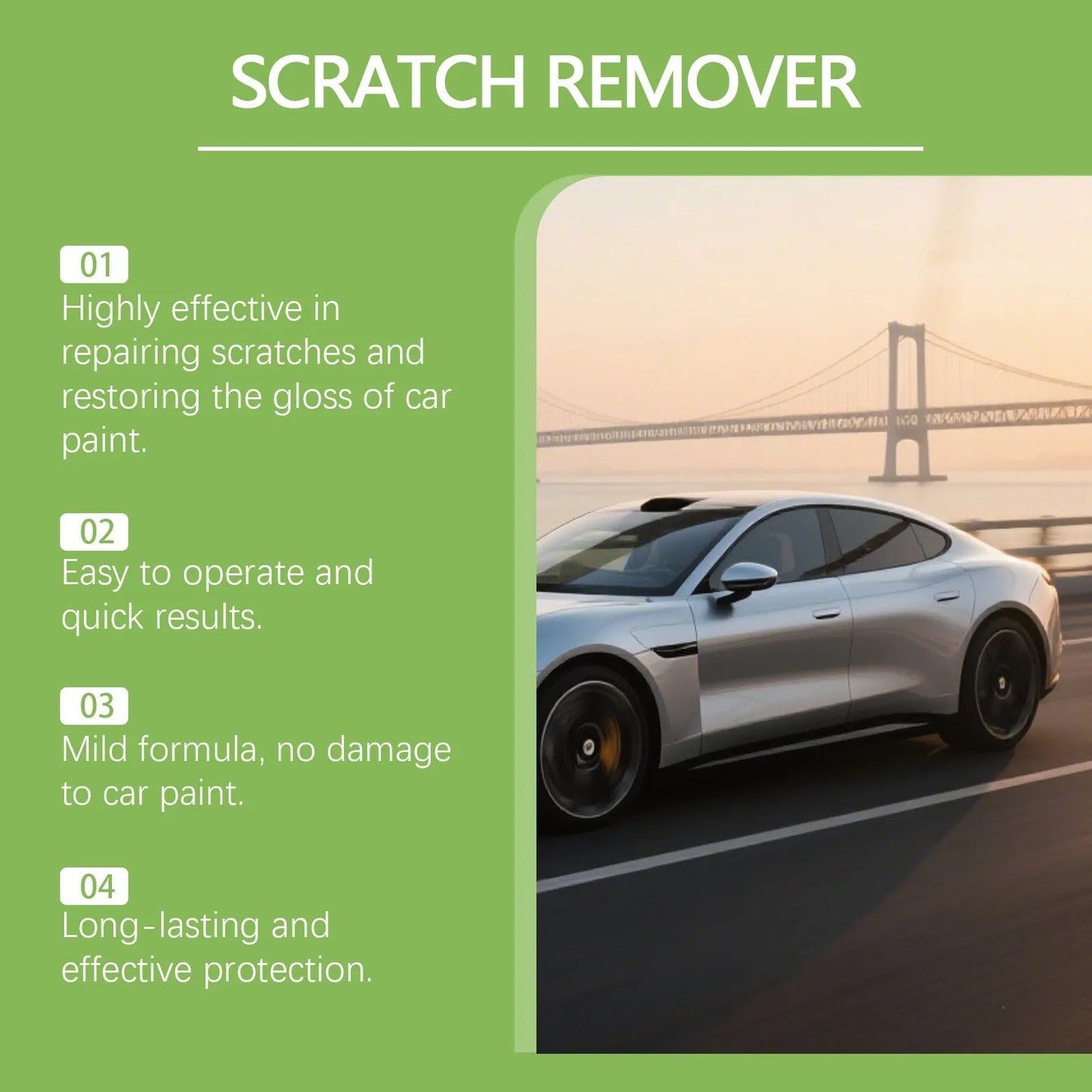 100g tube of nano coating car scratch recovery cream for automotive paint repair