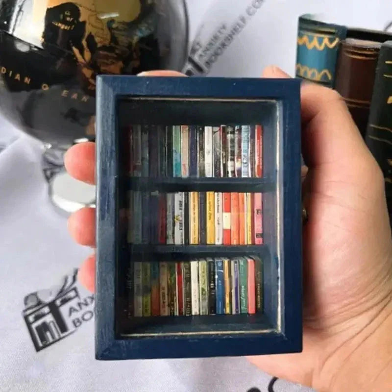 Handcrafted Mini Bookshelf - Relieve Stress and Find Calm