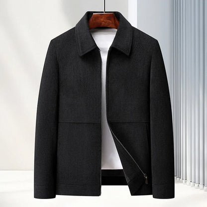 Men's slim-fit casual jacket in polyvinyl alcohol fibre, available in multiple colours and sizes with thickening design