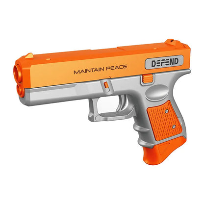 Personalized children toy gun in orange, blue, camouflage green or grey, plastic, soft bullet shooting