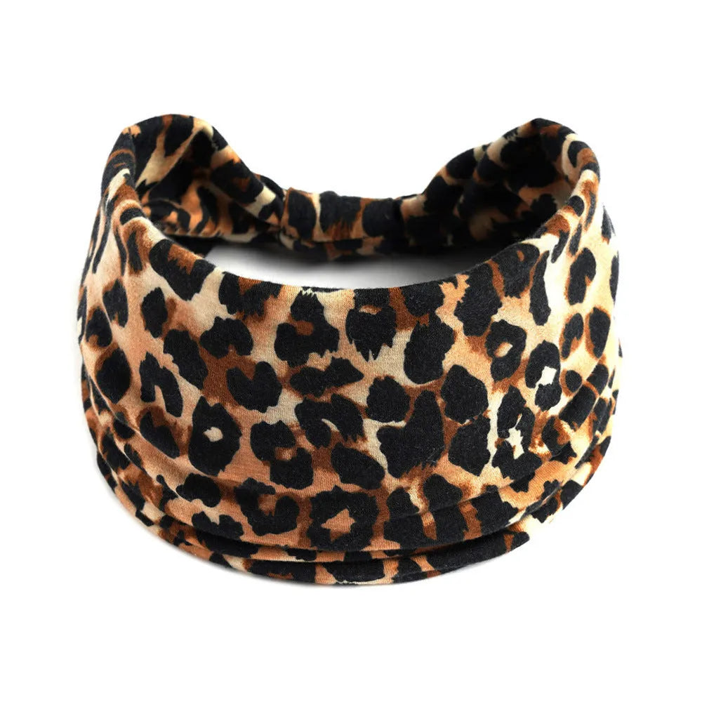 Bohemian cloth yoga sports headband with floral and polka dot patterns, available in multiple colours.