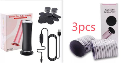 Electric Foot Callus Remover with adjustable speed and 360-degree rotation for effective foot care