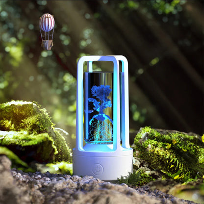 Stylish 2-in-1 Acrylic Lamp and Bluetooth Speaker with Touch Controls and Versatile Designs