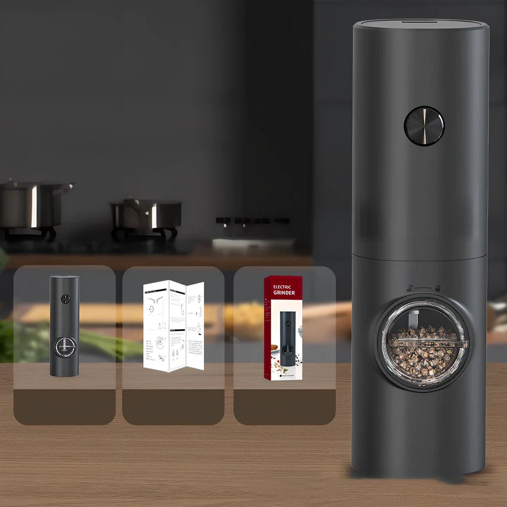 Home Simple Pepper Grinder with adjustable ceramic mechanism showing 165mm height