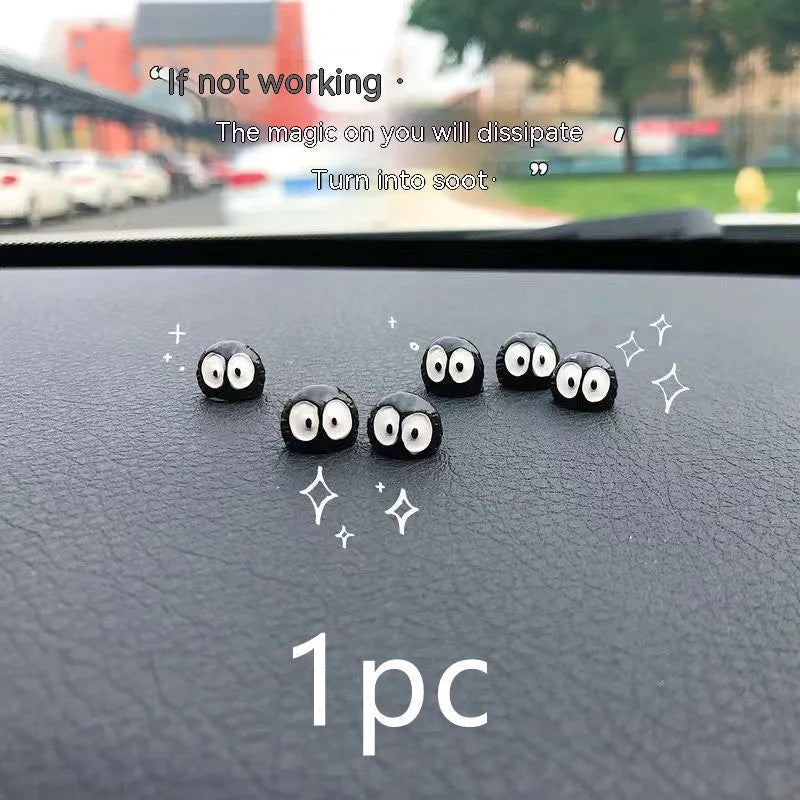 Resin cartoon briquette decorations for car interiors with traceless mounting tape