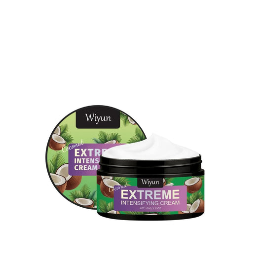 Coconut Extreme Intensifying Cream hair gel tube with coconut oil for 24-hour hold and shine