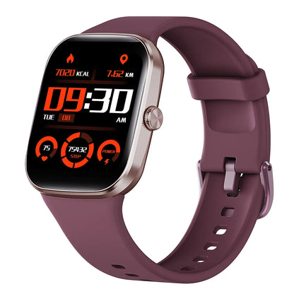 Bluetooth smart sports watch with TFT screen, heart rate and sleep monitoring, shown in five colour options
