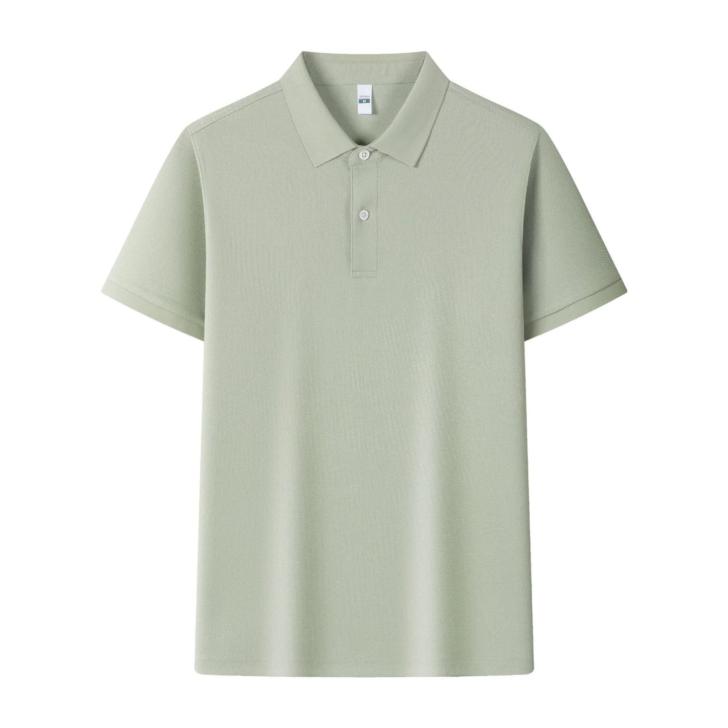 Lapel collar silk polo shirt in ice silk fabric available in multiple colours with asymmetric detail