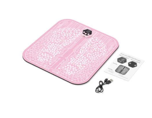EMS Foot Massager Mat with adjustable modes and USB charging for foot relief