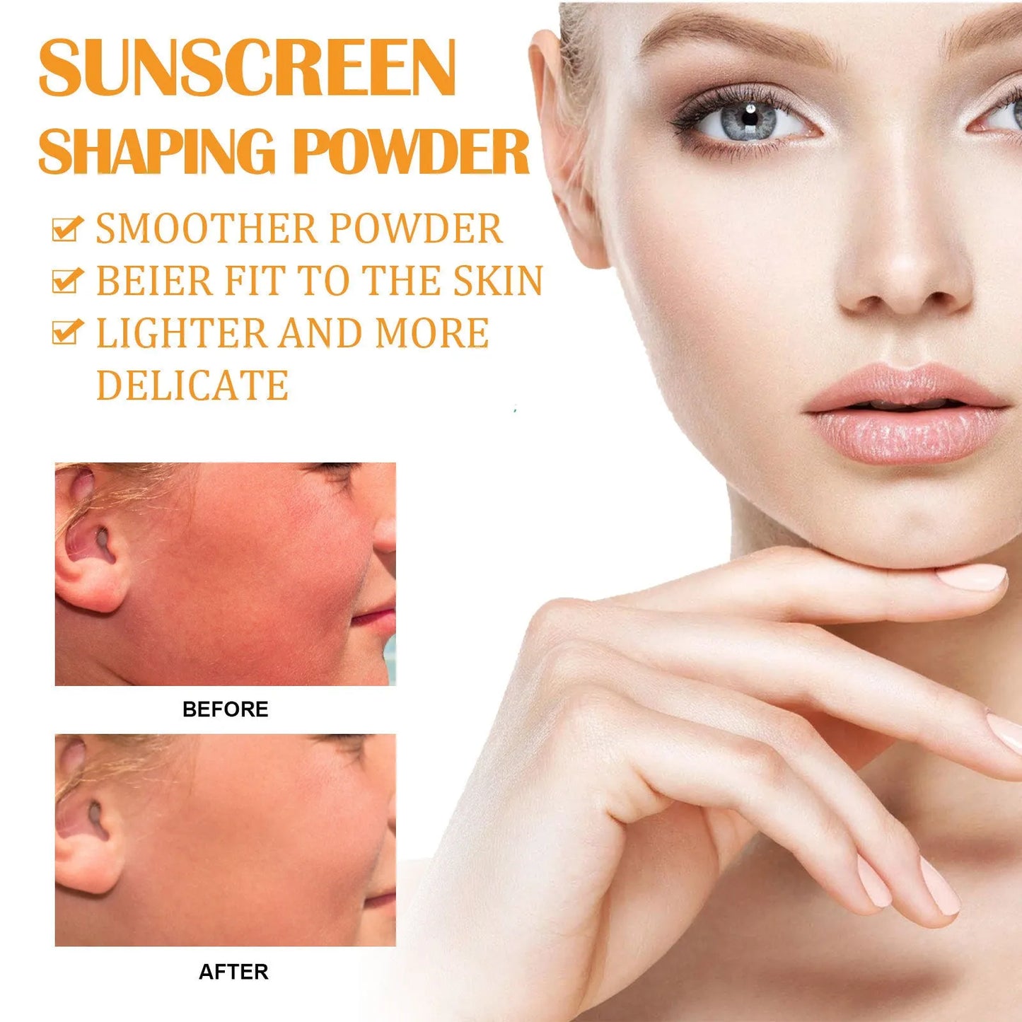 8g container of translucent loose setting powder for oil control and makeup finish