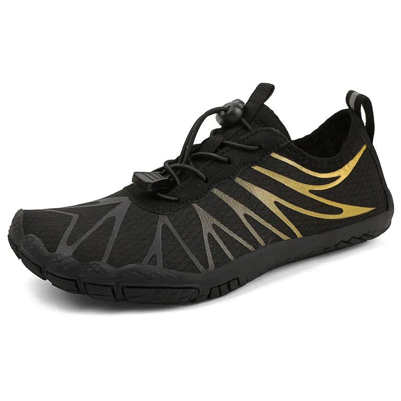 Men and women's casual sports running shoes with breathable upper and rubber sole