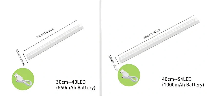 Stainless steel wireless LED motion sensor night light with magnetic wall mounting