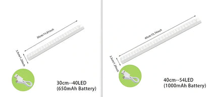 Stainless steel wireless LED motion sensor night light with magnetic wall mounting