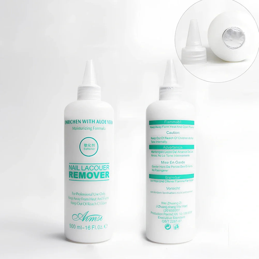 500ml green matte bottle nail dead skin macerating agent massage cream for softening hardened cuticles