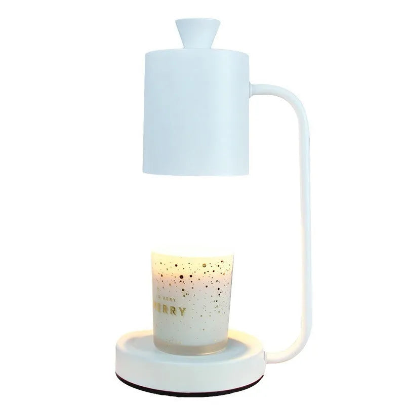 European style aromatherapy melting wax lamp with dimmer switch and metal construction